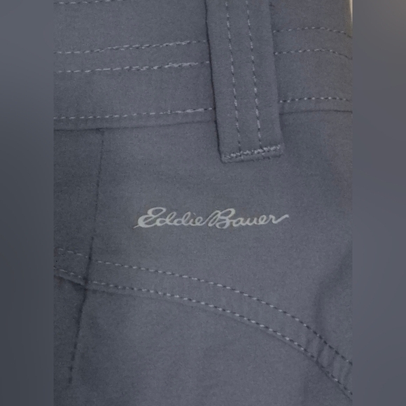 Eddie Bauer First Ascent Gray Cargo Pants with Elastic Waistband and Drawstring - Picture 4 of 7